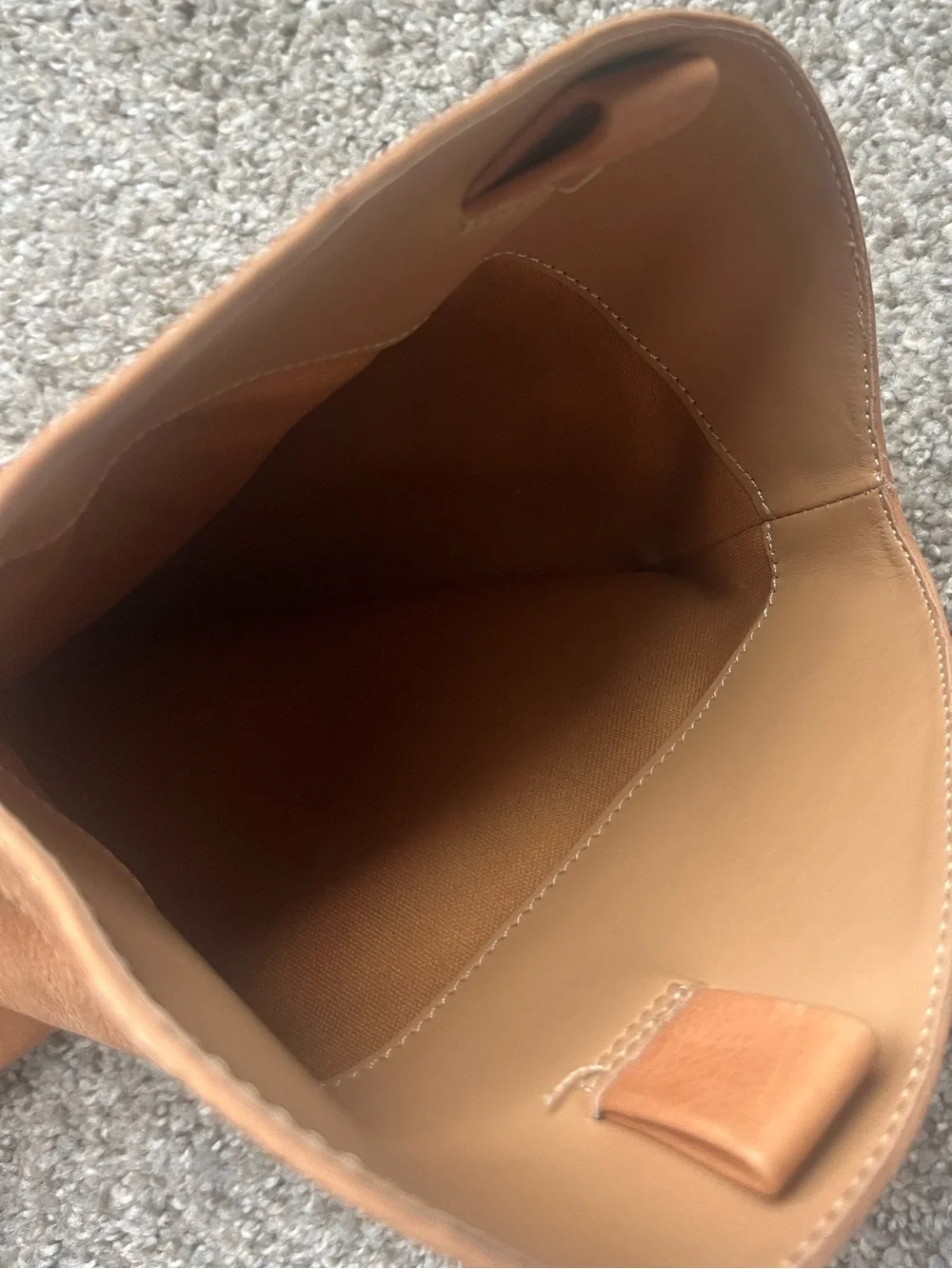 JLO Women's Tall Suede Side-Zip Parid Boots in Honey Brown size 8.5